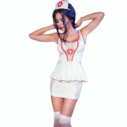 CHILIROSE - CR 4160 DISFRAZ ENFERMERA TOP & FALDA S/M | VibraZon