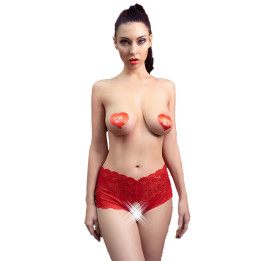 CHILIROSE - CR 4641 BRAGUITAS CROTCHLESS ROJO S/M | VibraZon