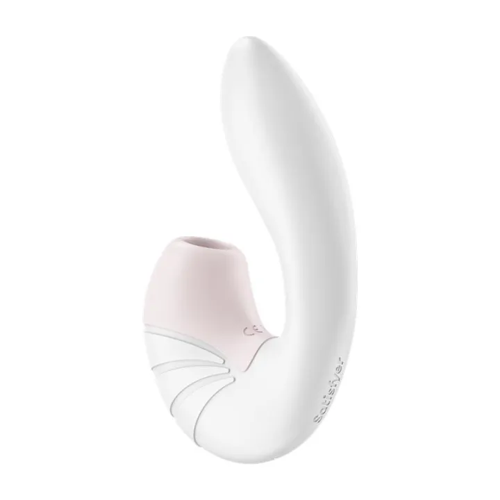 Supernova Succionador y Vibrador Súper Flexible USB Blanco de Satisfyer
