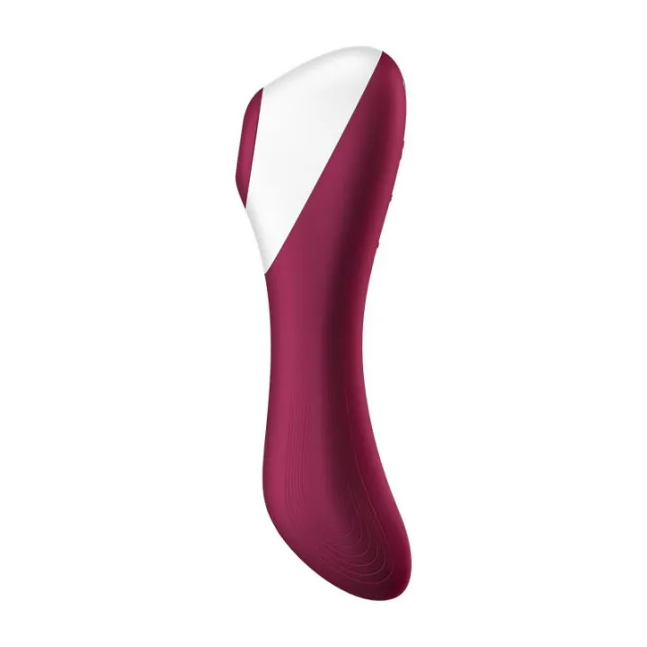 Dual Crush Vibrador y Succionador USB Rojo de Satisfyer