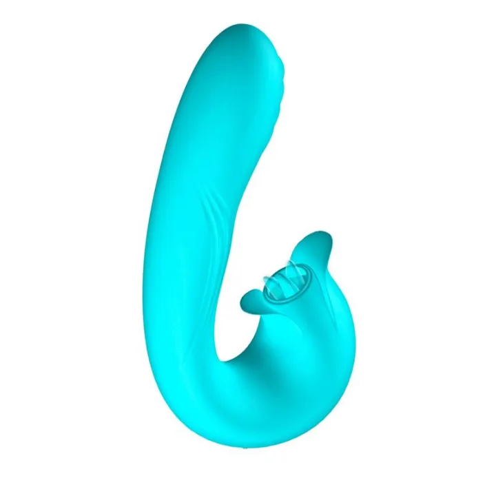 Hydra Vibrador con Pulsación y Lengua Estimuladora de Clítoris 3 Motores USB de Intoyou
