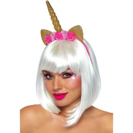 LEG AVENUE - DIADEMA DE UNICORNIO CON FLORES DORADO | VibraZon