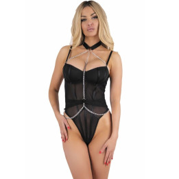 LIVCO CORSETTI FASHION - RUBIKA LC XG079 BODY CON GARGANTILLA NEGRO L | VibraZon