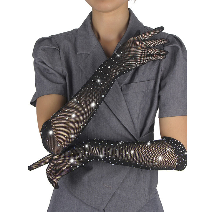 SUBBLIME - 957469 GUANTES TRANSPARENTES CON BRILLO NEGRO S/M | VibraZon