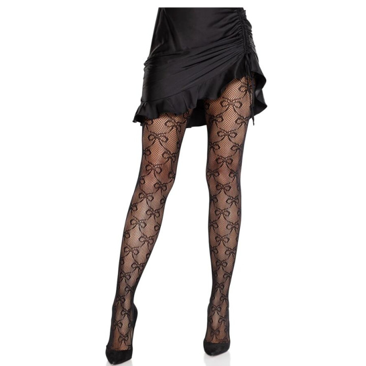 LEG AVENUE - MALLAS DE ROJO CON LAZO NEGRO | VibraZon