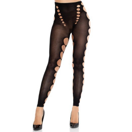 LEG AVENUE - MEDIAS OPACAS SIN COSTURAS CON CORTE EN LOS PIES NEGRO | VibraZon