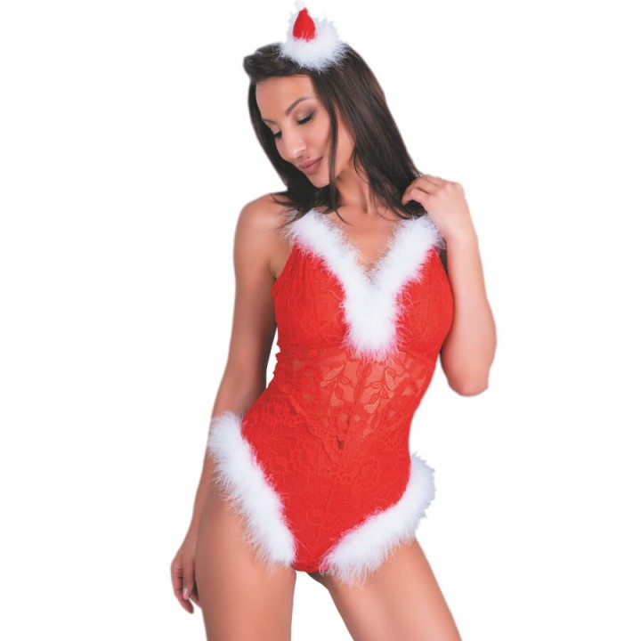 LIVCO CORSETTI FASHION - NAUGHTY SANTA LC 90706 BODY NAVIDEÑO S/M | VibraZon