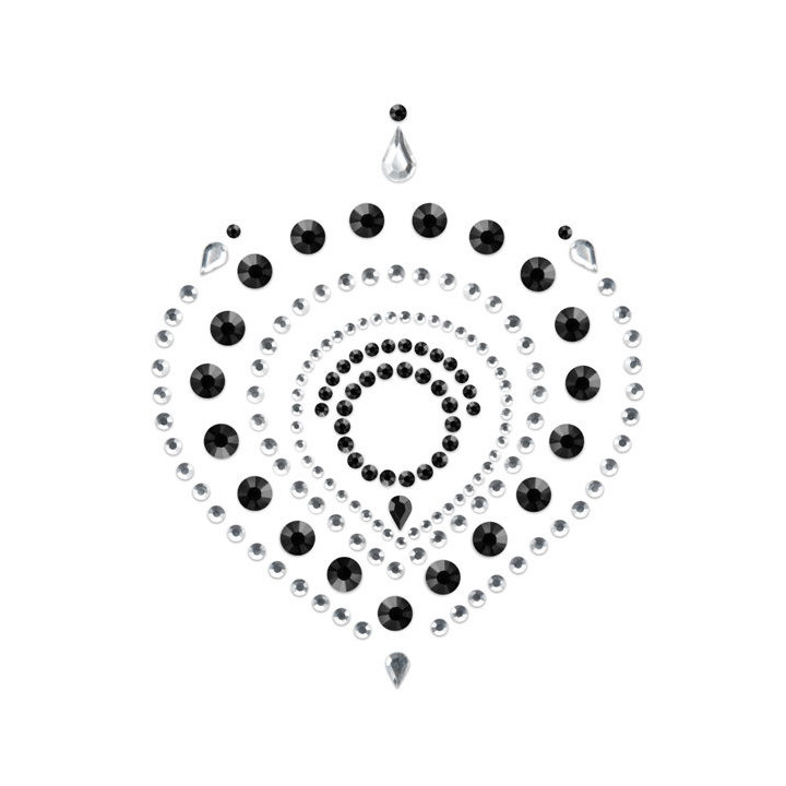 BIJOUX - INDISCRETS FLAMBOYANT NEGRO & PLATA | VibraZon