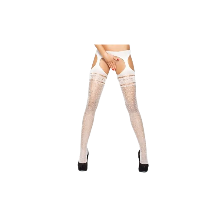 PASSION - MEDIAS CON LIGUERO BS002 BLANCO