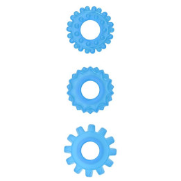 Lumino Play Set 3 Anillos para el Pene Luz Azul de Lovetoy | VibraZon
