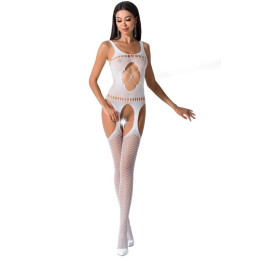 PASSION - WOMAN BS057 BODYSTOCKING BLANCO TALLA ÚNICA | VibraZon