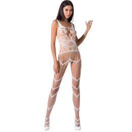 PASSION - WOMAN BS058 BODYSTOCKING BLANCO TALLA ÚNICA | VibraZon