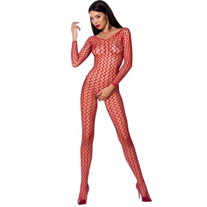 PASSION - WOMAN BS068 BODYSTOCKING ROJO TALLA ÚNICA | VibraZon