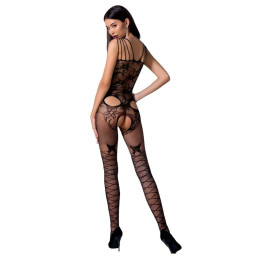 PASSION - WOMAN BS076 BODYSTOCKING TALLA ÚNICA NEGRO | VibraZon