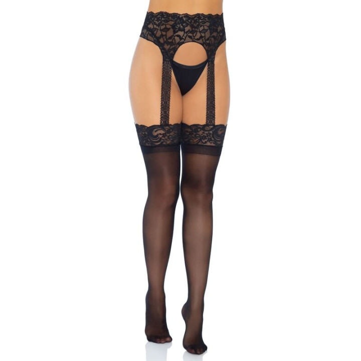 LEG AVENUE - MEDIAS CON LIGUERO OPACAS TALLA ÚNICA | VibraZon