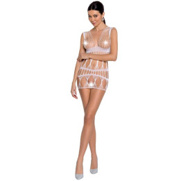 PASSION - WOMAN BS089 BODYSTOCKING BLANCO TALLA ÚNICA | VibraZon