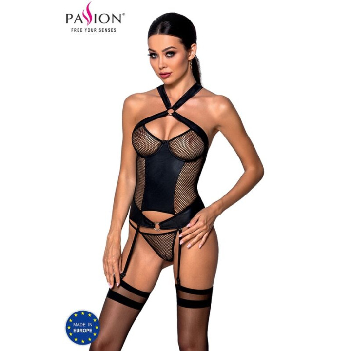 PASSION - AMANDA CORSET CUERO ECOLOGICO S/M | VibraZon