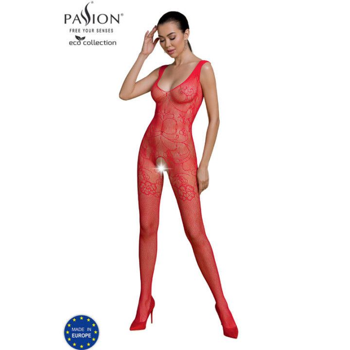 PASSION - ECO COLLECTION BODYSTOCKING ECO BS012 ROJO | VibraZon