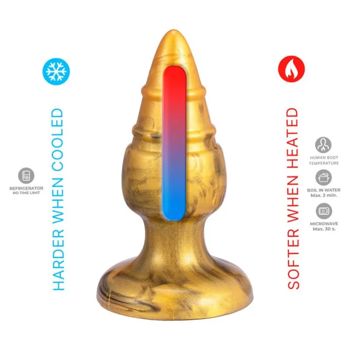 Goldy Plug anal Fantasy Silicona liquida de Silexd