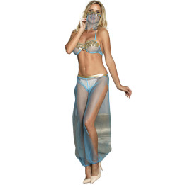 SUBBLIME - SET DE LENCERIA INDIA STYLE AZUL L/XL | VibraZon