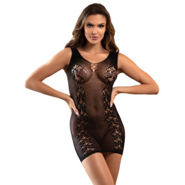SUBBLIME - 952167 VESTIDO DE REJILLA CORTO ELÁSTICO NEGRO TALLA ÚNICA | VibraZon
