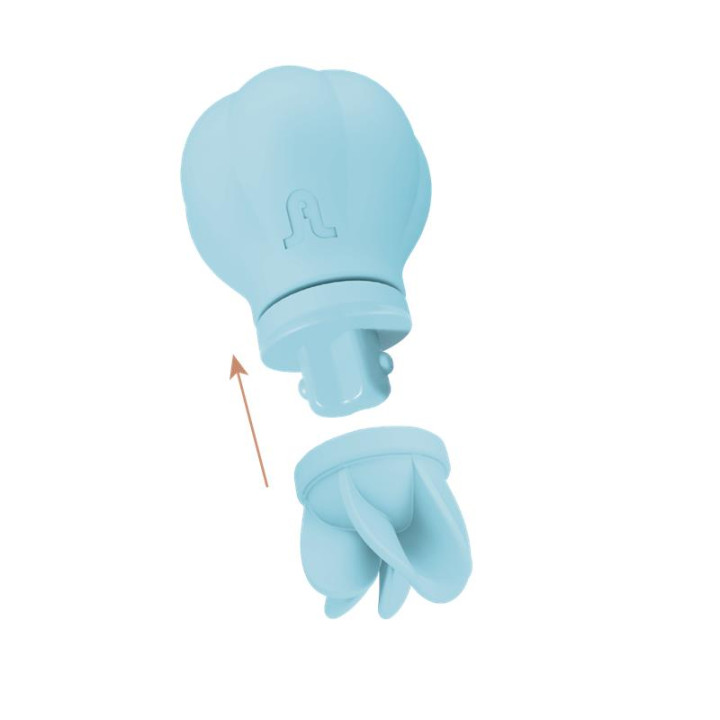 Estimulador Caress Vibración y Rotación Light blue de Adrien Lastic | VibraZon