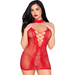 LEG AVENUE - 81675 MINI VESTIDO HALTER ROJO - TALLA ÚNICA | VibraZon