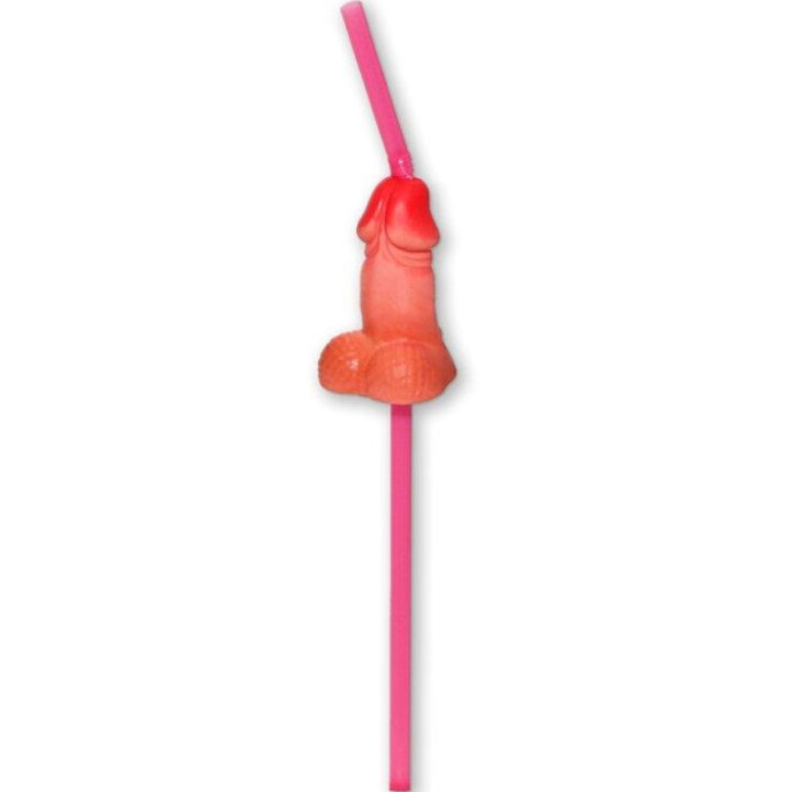 DIABLO PICANTE - BOLSA 5 PAJITAS PENE GRANDE NATURAL | VibraZon