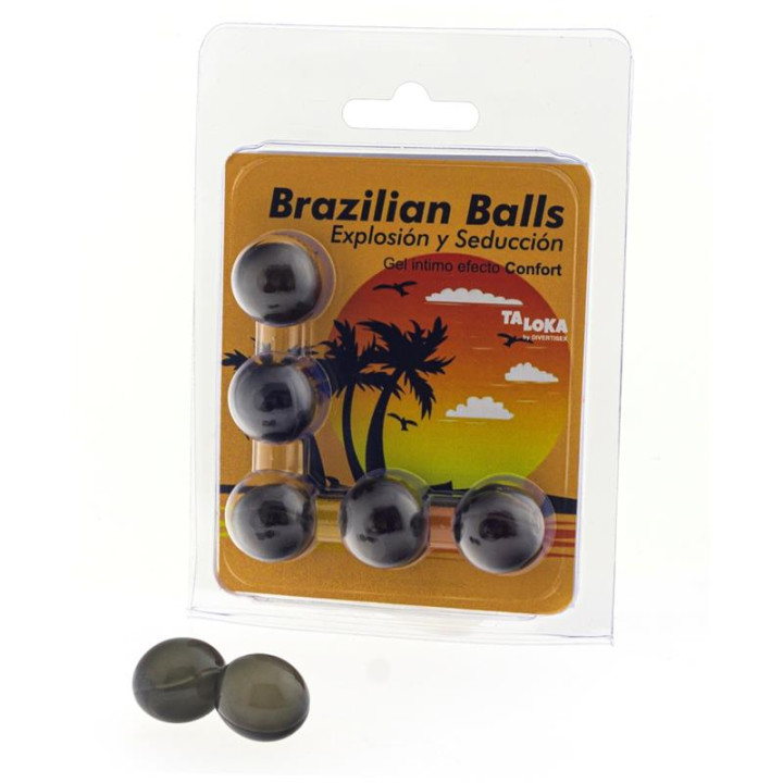 Set 5 Brazilian Balls Gel Excitante Efecto Confort | VibraZon