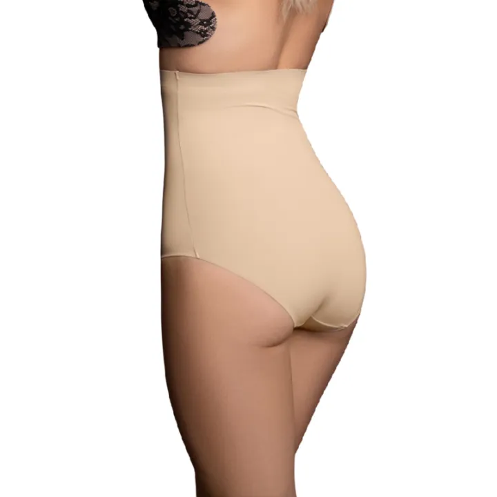 BYE-SUJETADOR - FAJA SIN COSTURAS ESTILO BRAGUITAS BEIGE TALLA XXL
