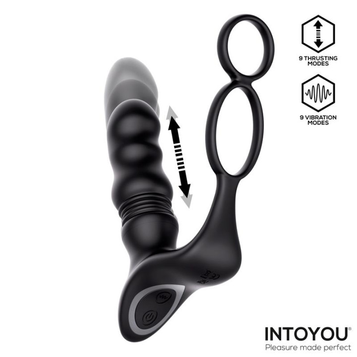 Womp Masajeador Prostático con Vibración, Thrusting y Control Remoto de Intoyou | VibraZon