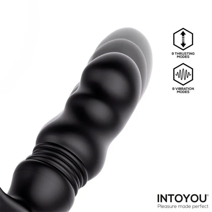 Womp Masajeador Prostático con Vibración, Thrusting y Control Remoto de Intoyou