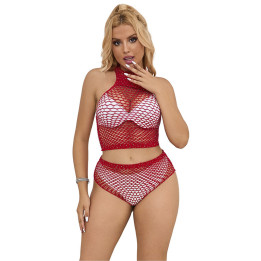 SUBBLIME - 952402 SET DE REJILLA CON BRILLANTES ROJO TALLA ÚNICA | VibraZon
