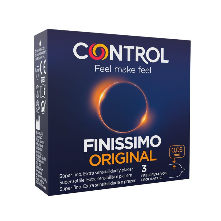 CONTROL - FINISSIMO PRESERVATIVOS 3 UNIDADES | VibraZon