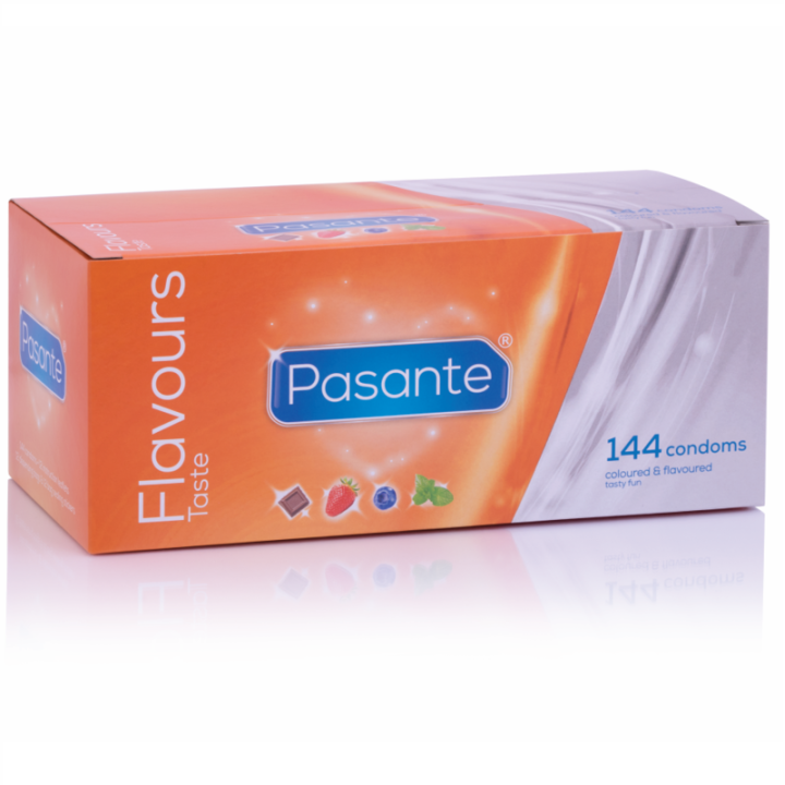 PASANTE - PRESERVATIVOS SABORES 144 UNIDADES | VibraZon