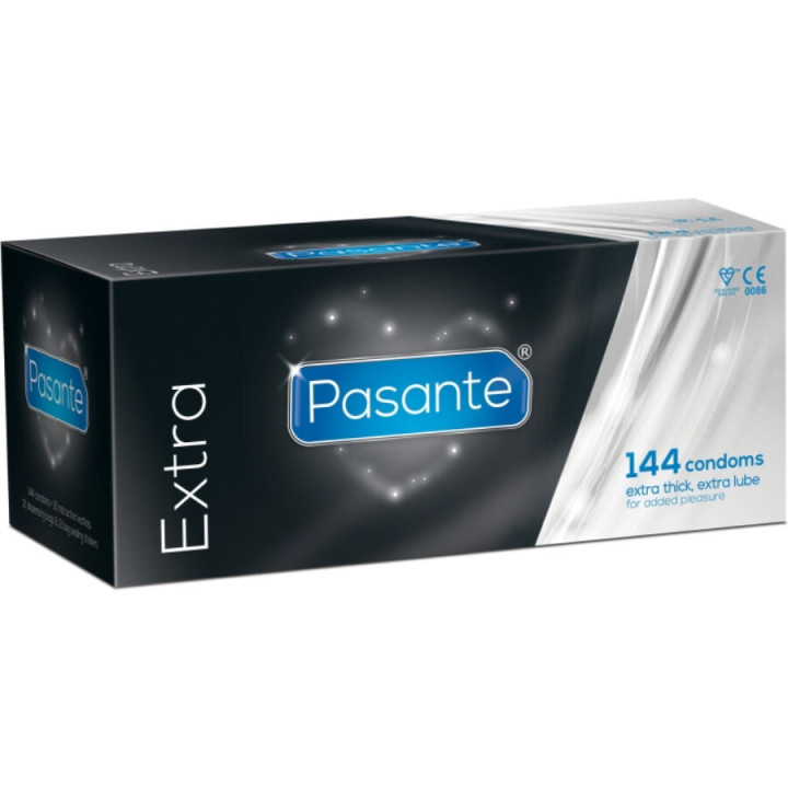 PASANTE - EXTRA PRESERVATIVOS GRUESOS 144 UNIDADES | VibraZon