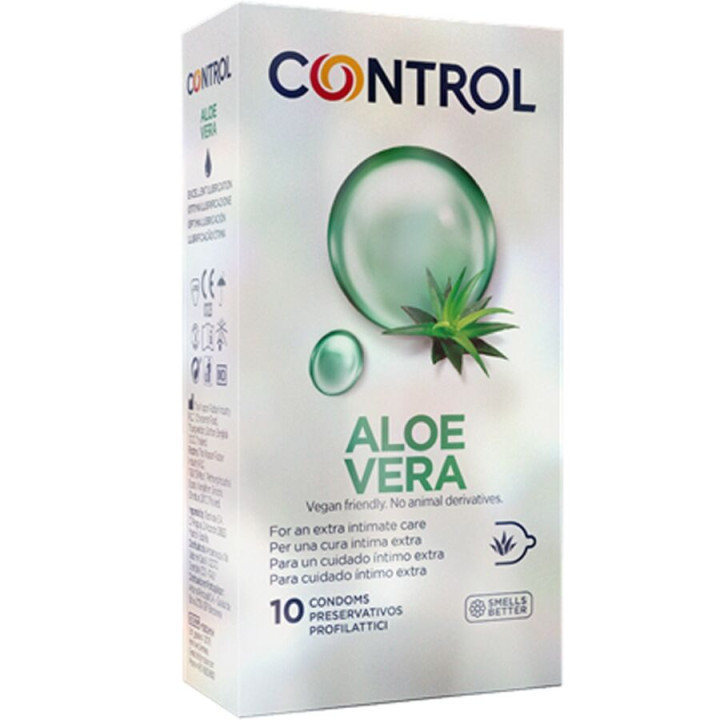 CONTROL - PRESERVATIVOS CON ALOE VERA 10 UNIDADES | VibraZon