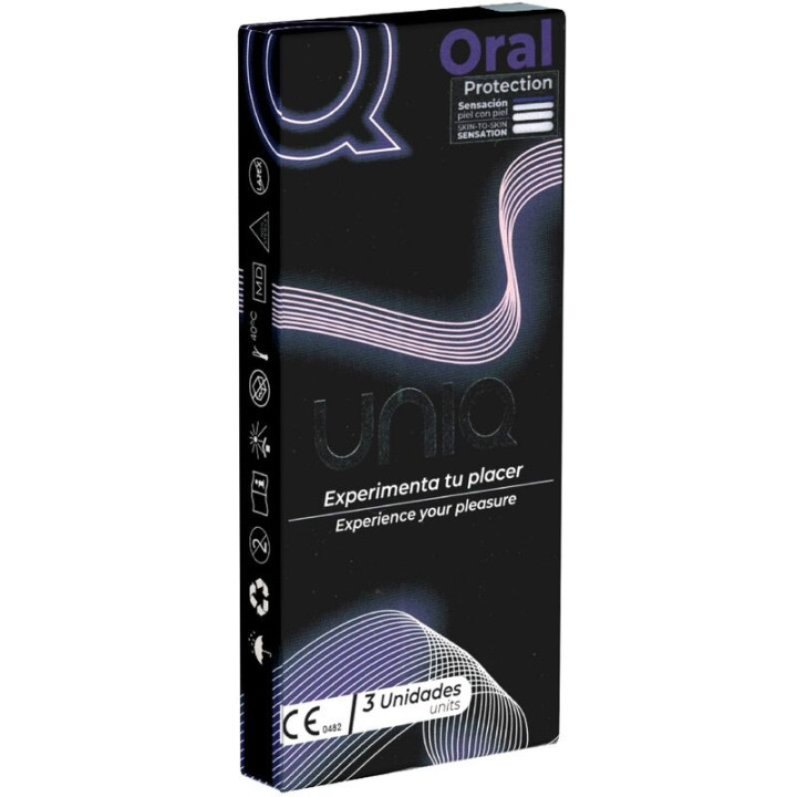 UNIQ - ORAL MASCARA PRESERVATIVOS SIN LATEX 3 UNIDADES | VibraZon