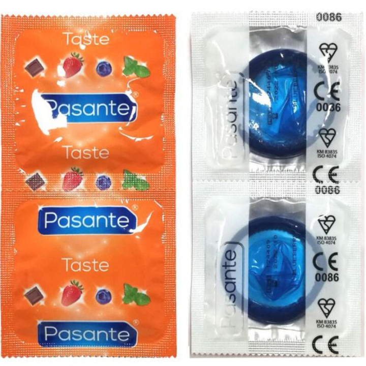 PASANTE - PRESERVATIVO SABOR ARANDANO BOLSA 144 UNIDADES | VibraZon