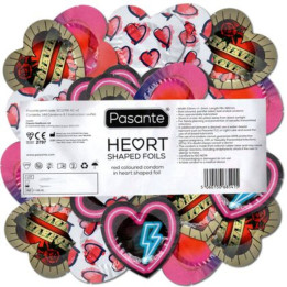 PASANTE - PRESERVATIVO ROJO FORMA CORAZON BOLSA 144 UNIDADES | VibraZon