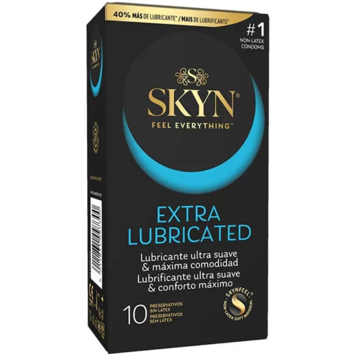 SKYN - PRESERVATIVO EXTRA LUBRICADO 10 UNIDADES | VibraZon
