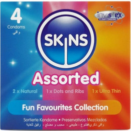 SKINS - SURTIDO PRESERVATIVOS PREMIUM PACK 4 | VibraZon