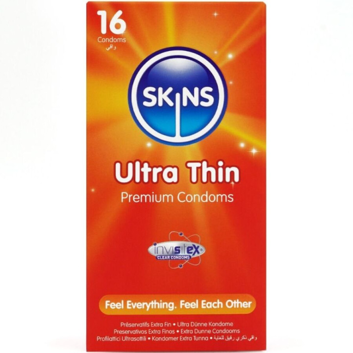 SKINS - ULTRAFINOS PRESERVATIVOS PREMIUM PACK 16 | VibraZon