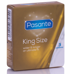 PASANTE - PRESERVATIVOS KING MS LARGOS Y ANCHOS 3 UNIDADES | VibraZon