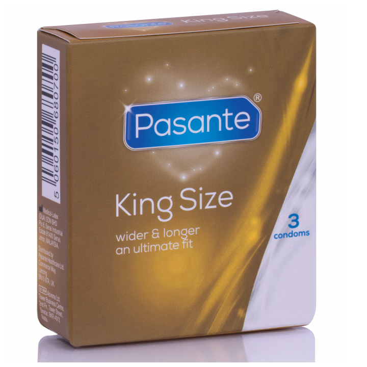 PASANTE - PRESERVATIVOS KING MS LARGOS Y ANCHOS 3 UNIDADES | VibraZon