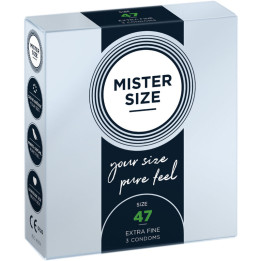 MISTER SIZE - PRESERVATIVOS TALLA XS 47 MM (3 UNIDADES) | VibraZon