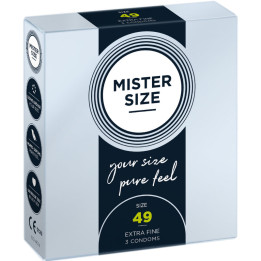 MISTER SIZE - PRESERVATIVOS TALLA S 49 MM (3 UNIDADES) | VibraZon
