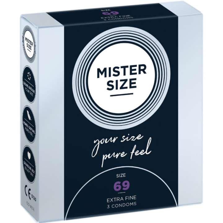 MISTER SIZE - PRESERVATIVOS TALLA XXXL 69 MM (3 UNIDADES) | VibraZon
