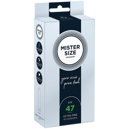 MISTER SIZE - PRESERVATIVOS TALLA XS 47 MM (10 UNIDADES) | VibraZon