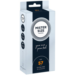 MISTER SIZE - PRESERVATIVOS TALLA L 57 MM (10 UNIDADES) | VibraZon